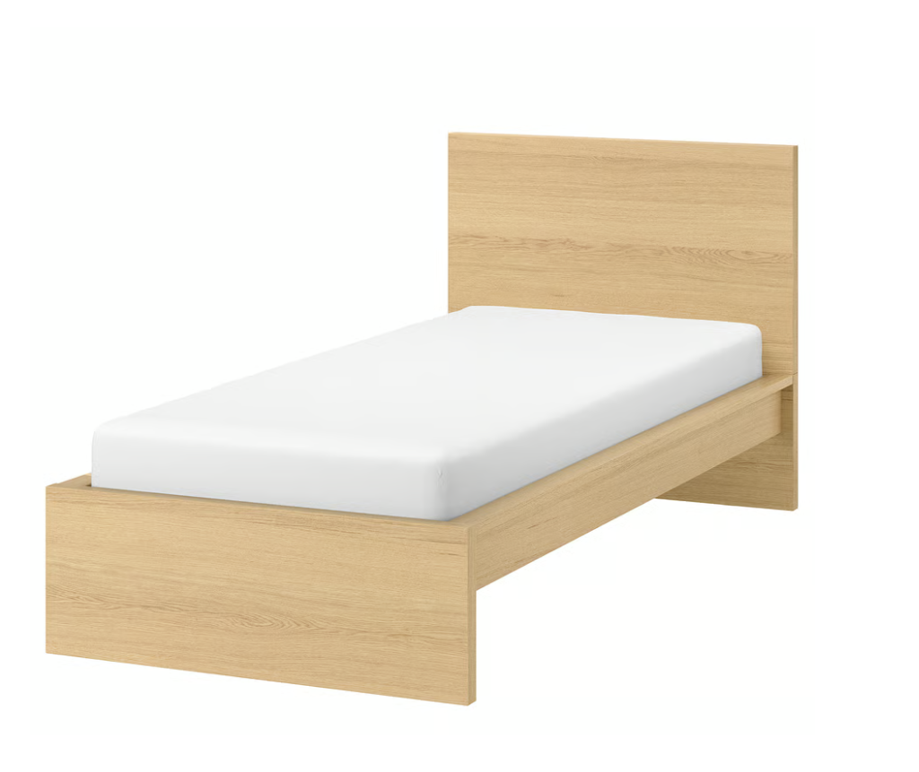 Postel IKEA Malm -200x90 cm + matrace