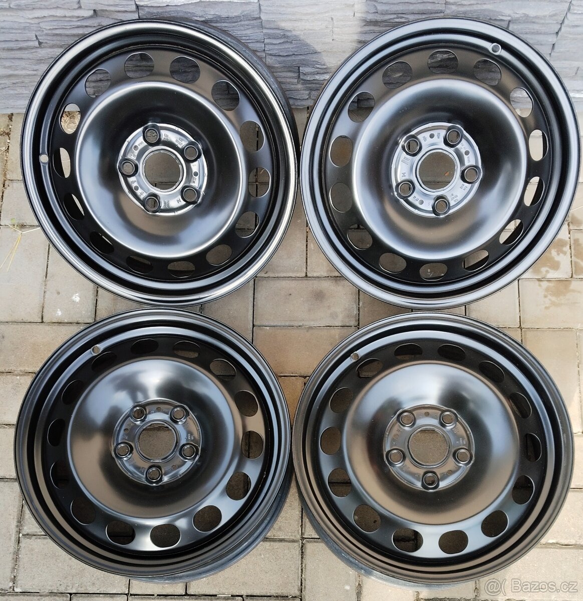 SADA PLECHOVÝCH DISKŮ VW, ŠKODA, SEAT, AUDI 16" ET48
