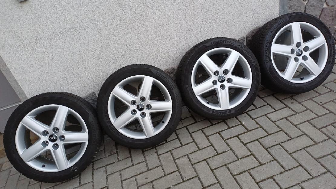 ALU KOLA ORIG.AUDI 7,5x17 ET45 5x112 57,1 235x45UNIROYAL -