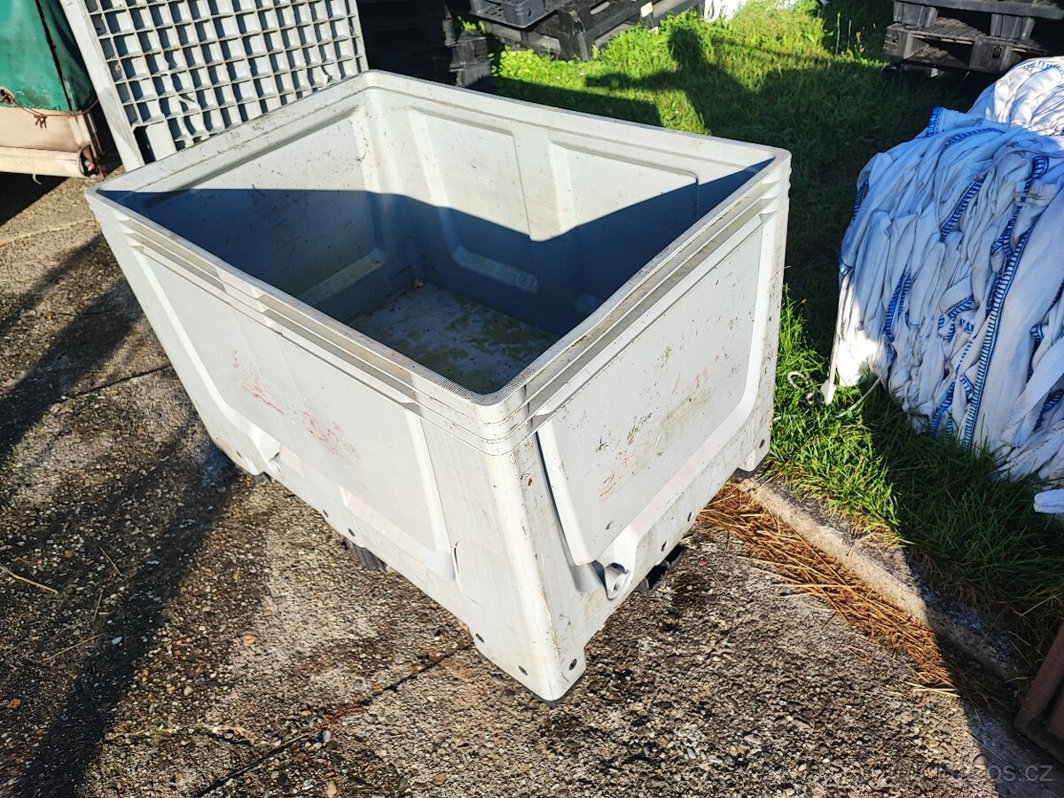 Plastový gitter box pevný - big box - paleto box
