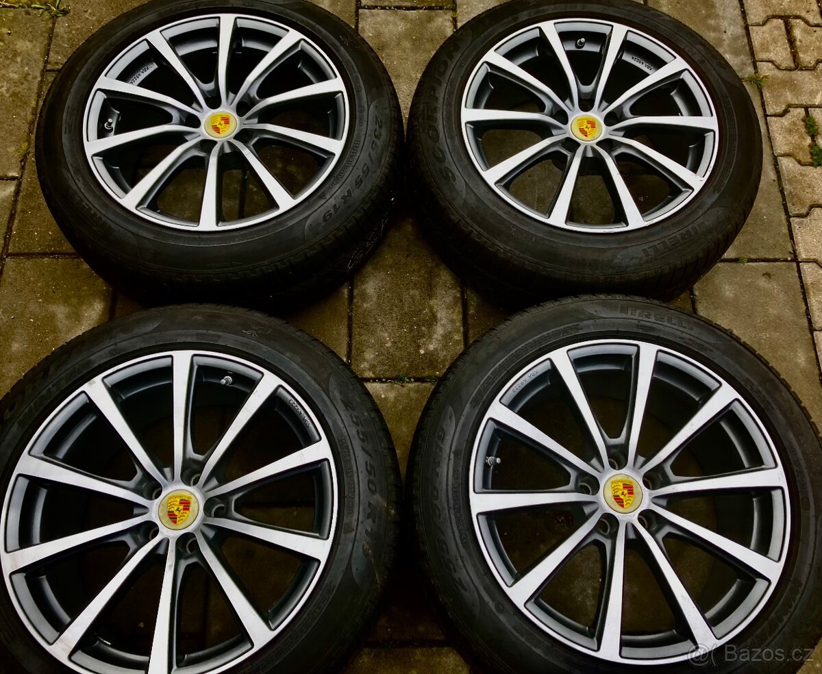 Alu kola Porsche Macan zimní sada Pirelli Čidla tlaku