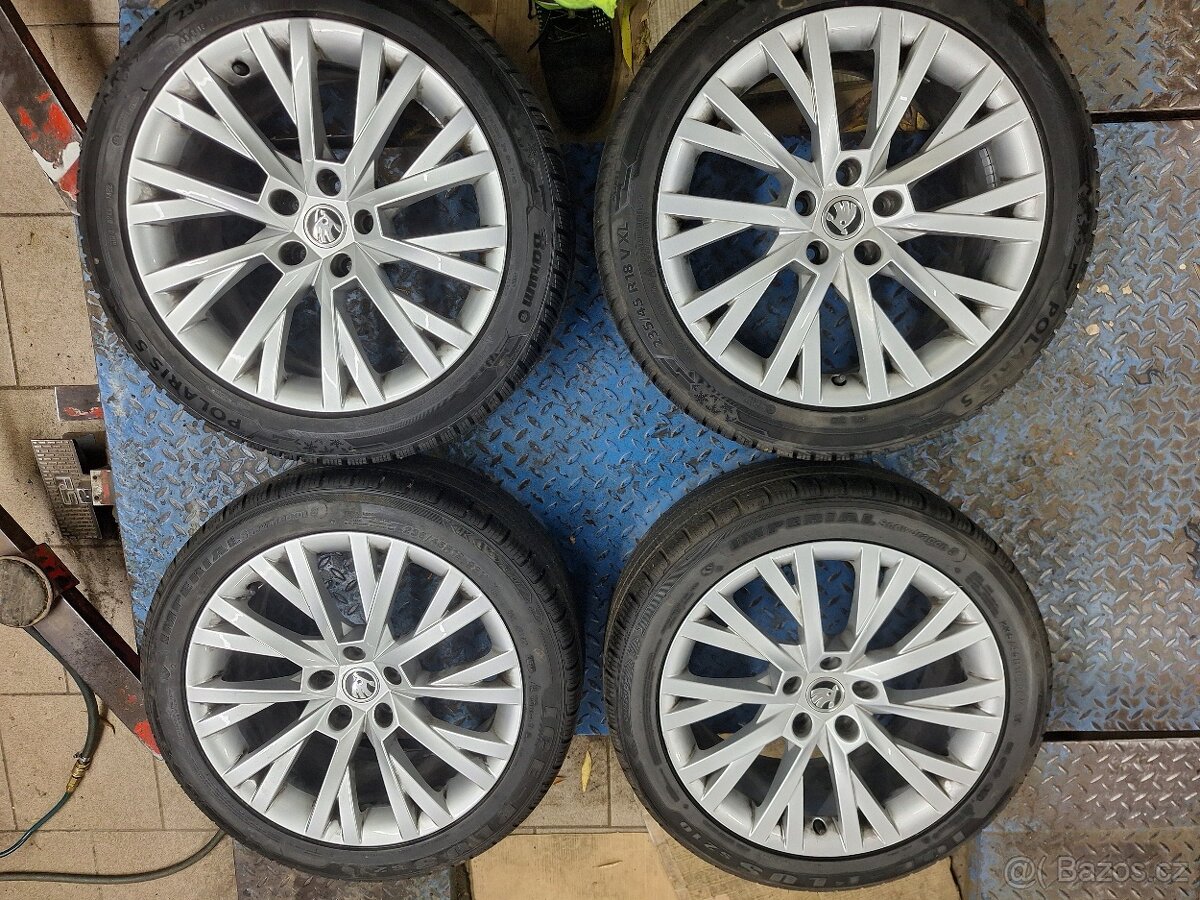 Prodam origo alu kola škoda superb III Antares 5x112 r18