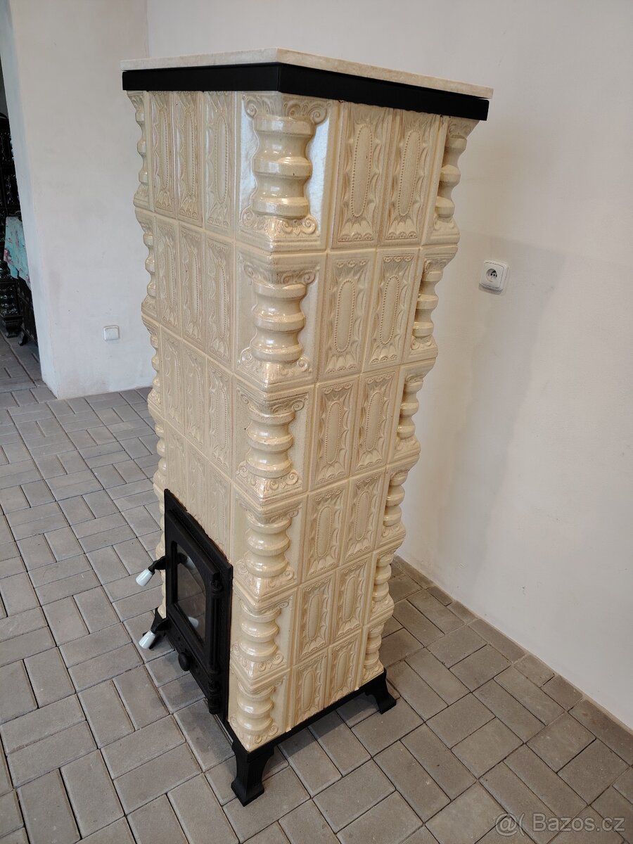 Kachlová kamna krbová Elena písková