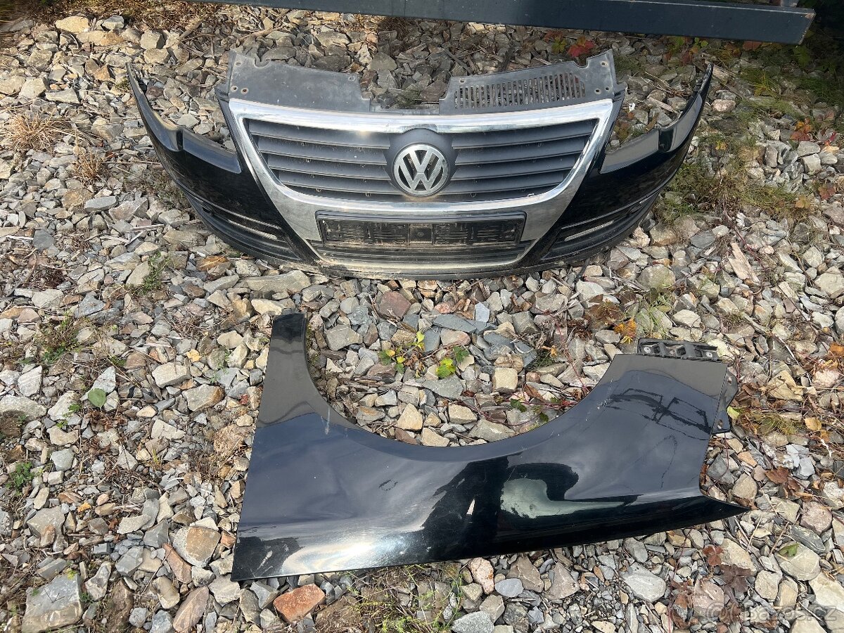 přední nárazník a blatníky Passat B6