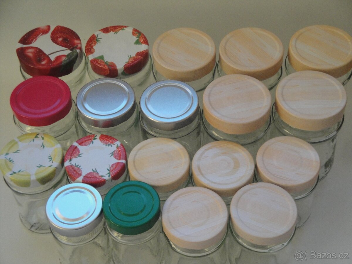 Zavařovací sklenice se silným šroubovacím víčkem