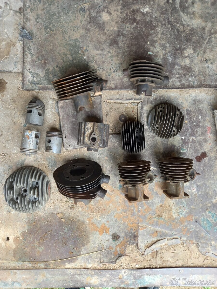 Hlavy, válce Jawa ČZ stadion