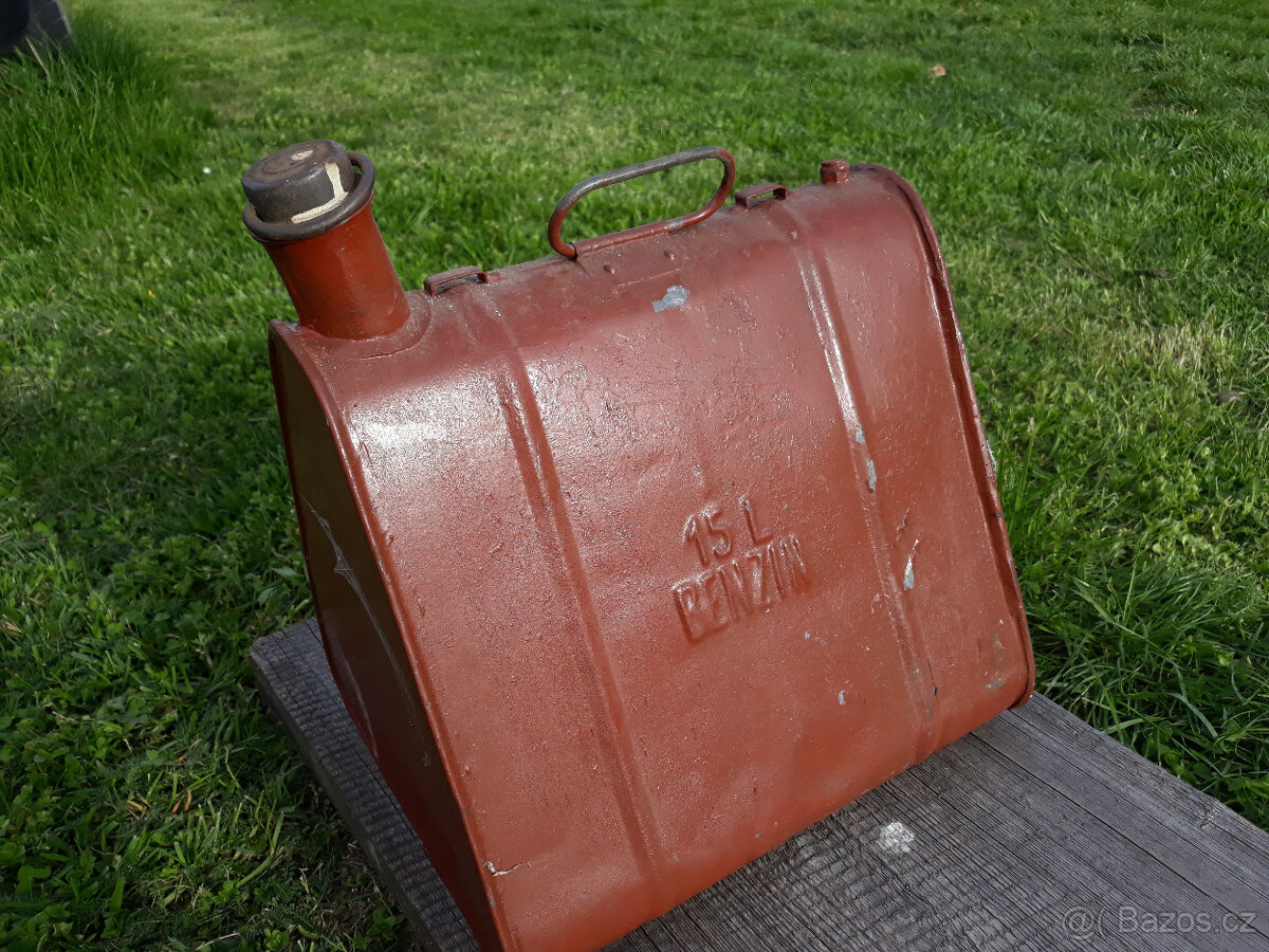 Retro plechový kanistr 15 l