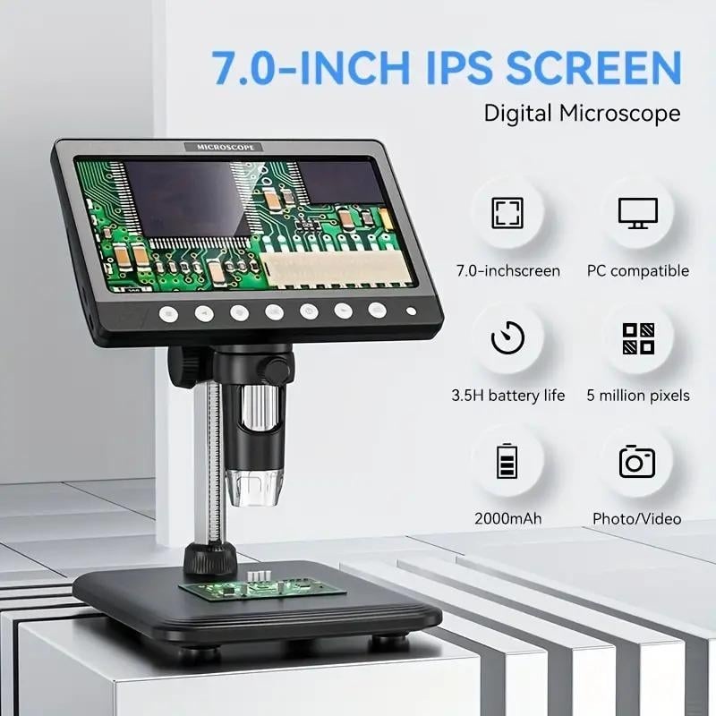 Inskam HD Digitální Mikroskop, 10-1200x zvětšení, 8 LED