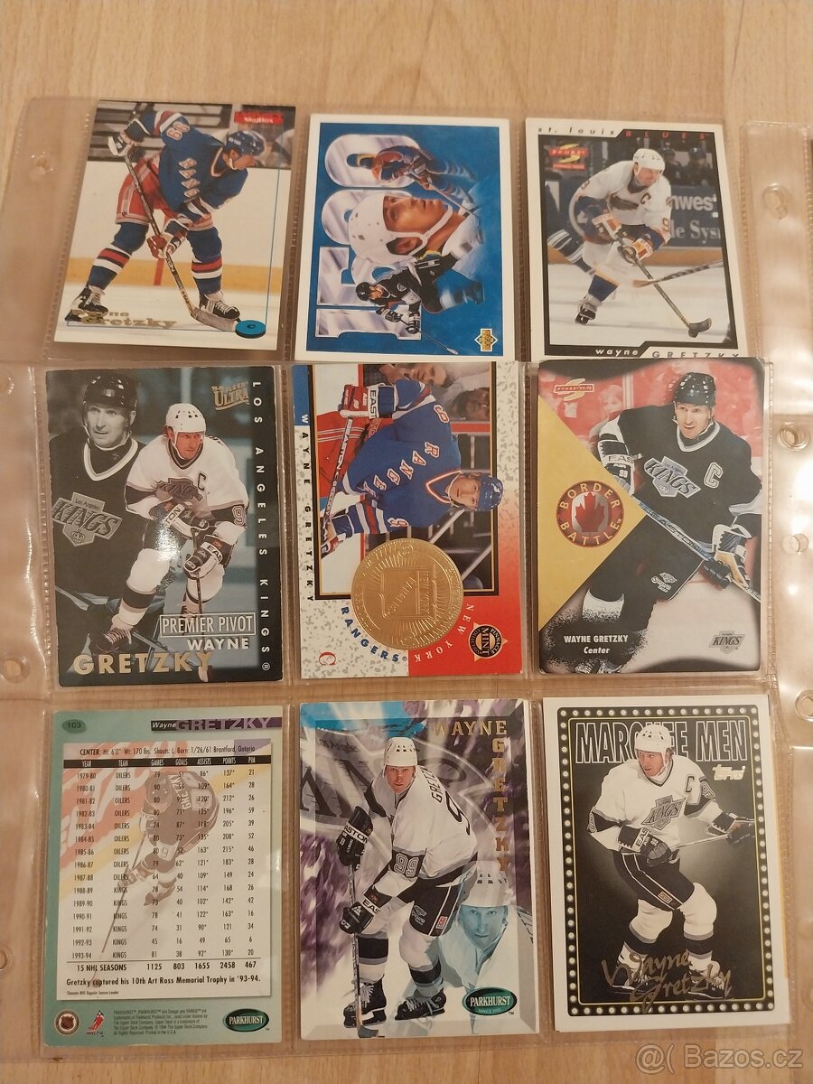 Hokejové karty Wayne Gretzky