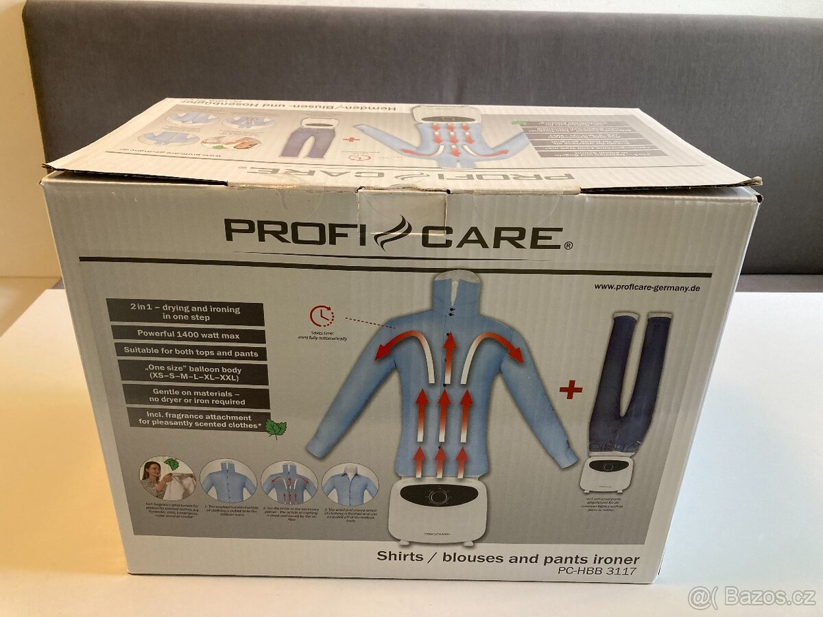 Žehlička napařovač oděvů ProfiCare PC-HBB 3117