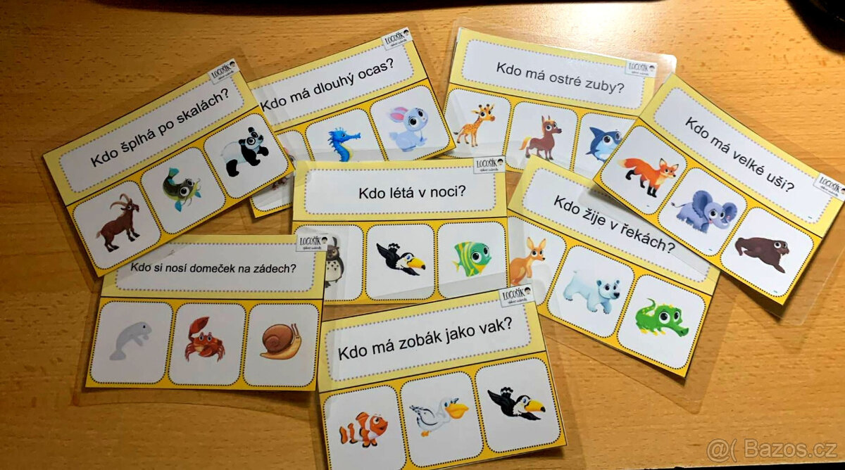 Vzdělávací - Kartičky 72 ks Porozumění Zvířata