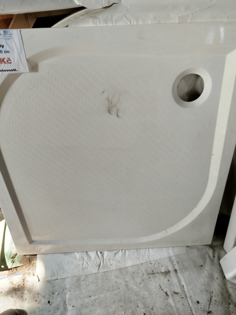 Sprchová vanička 90x90 litý mramor