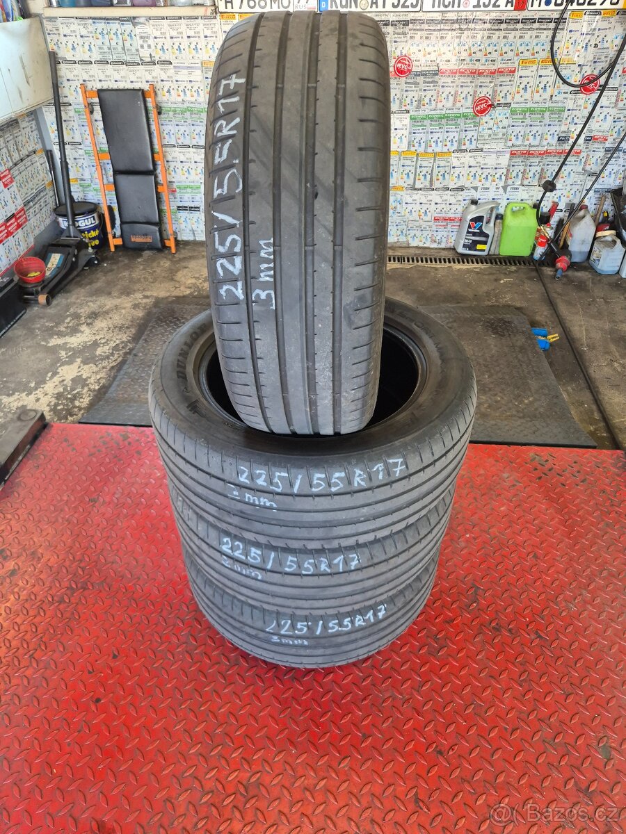 225/55 R17 97Y DUNLOP SPORT MAXX RT2 3mm spec:BMW,Mercedes