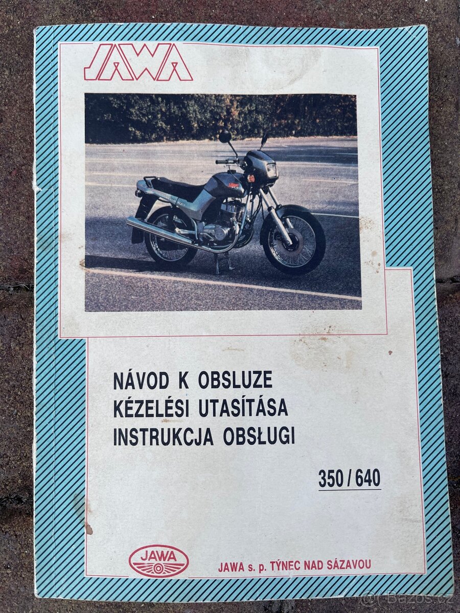 Jawa 350/640 - návod k obsluze