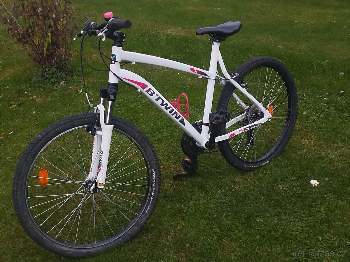 Btwin rockrider 340 "26" L bílý 🎃SLEVA 300KČ🎃