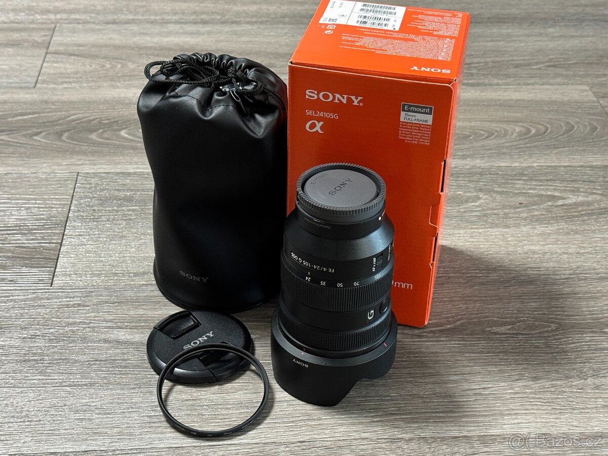 Objektiv Sony FE 24-105/4 OSS + UV filtr - stav nového kusu