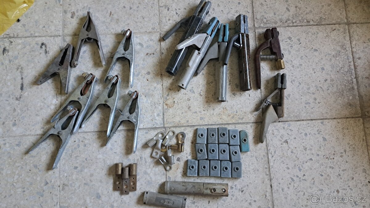 Držáky elektrod + svorky mix