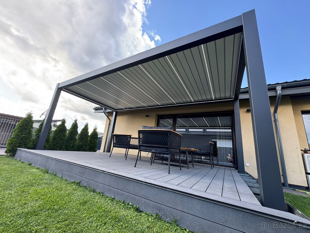 Luxusní bioklimatická pergola 5 × 4 m