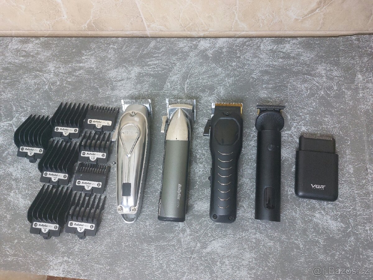Holící strojky - strojky na vlasy, vousy.