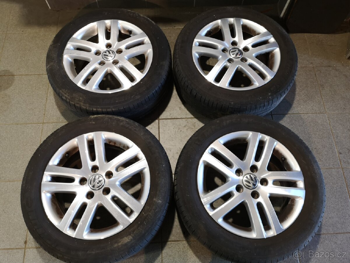 Vw Golf, Caddy alu + letní 205/55/16.