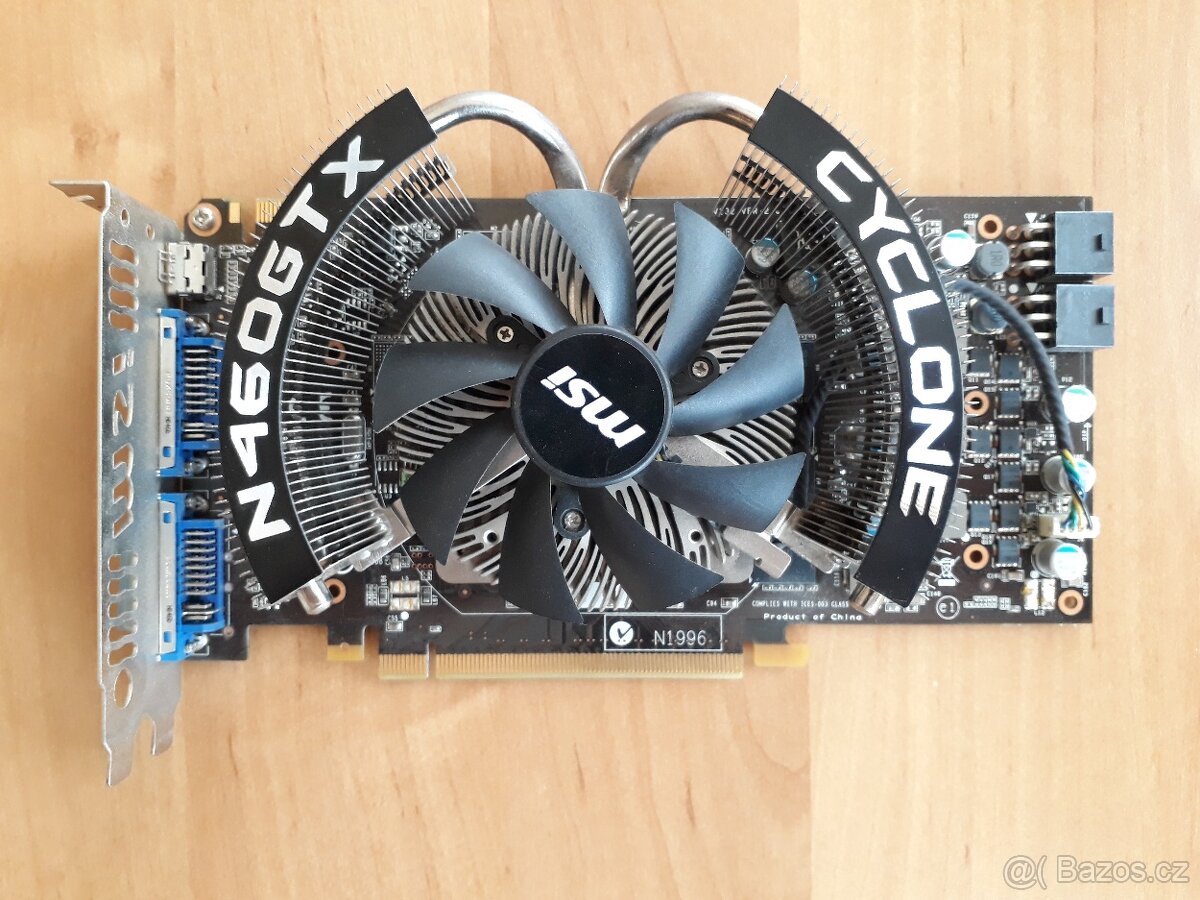 Grafická karta MSI N460GTX Cyclone 768D5/OC