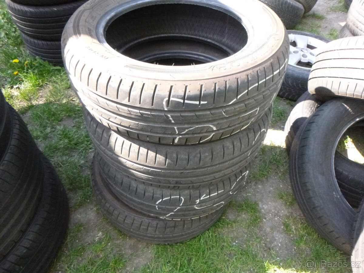 4x letní pneu dunlop 185/60 r15 (7 mm)