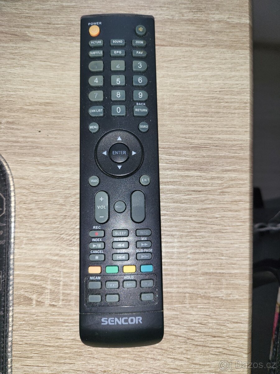 Prodám dálkové ovládání na televizor Sencor, super stav