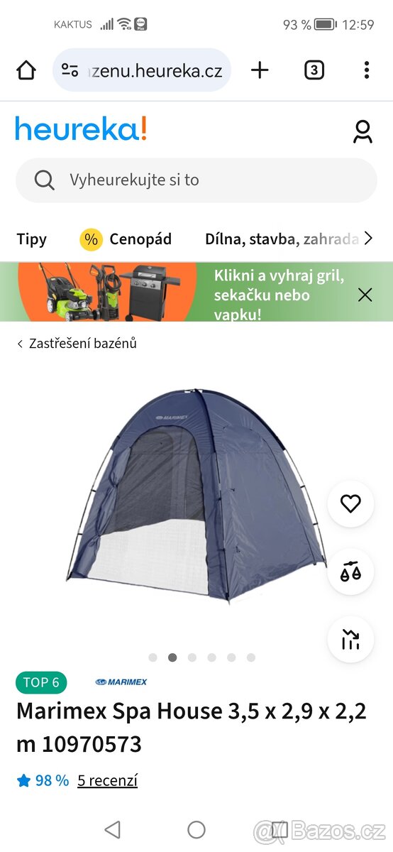 Zastřešení pro vířivku