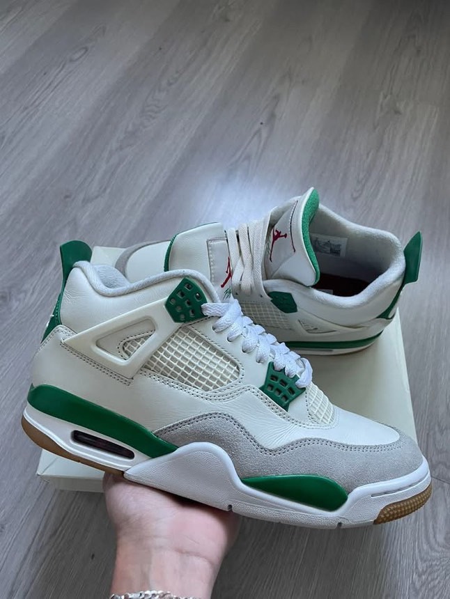 Air Jordan 4 Retro White and Green
