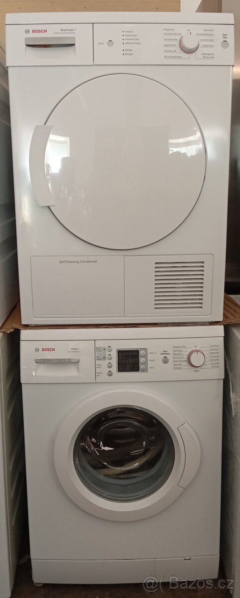 Set Bosch pračka a sušička prádla