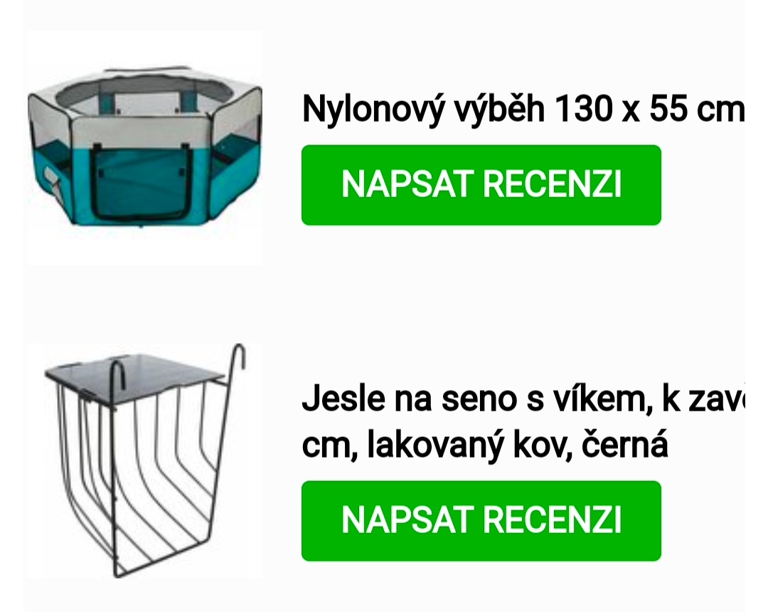 Nylonový výběh a jesličky