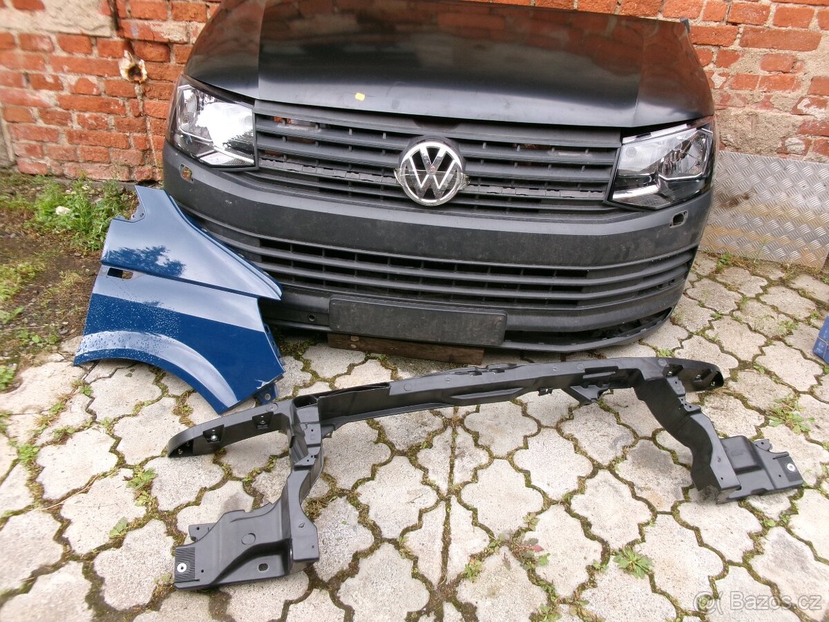 VW T6 - předek- kapota , světla, nárazník, blatník