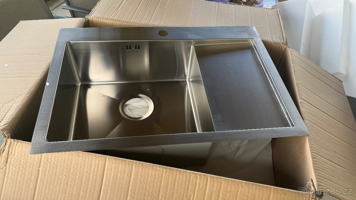 Nerezový dřez SAPHO KIVA 69x48 cm