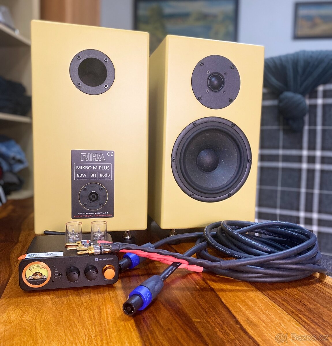 HIFI RIHA Mikro M Plus a SpeakOn kabely a Fosi MC331