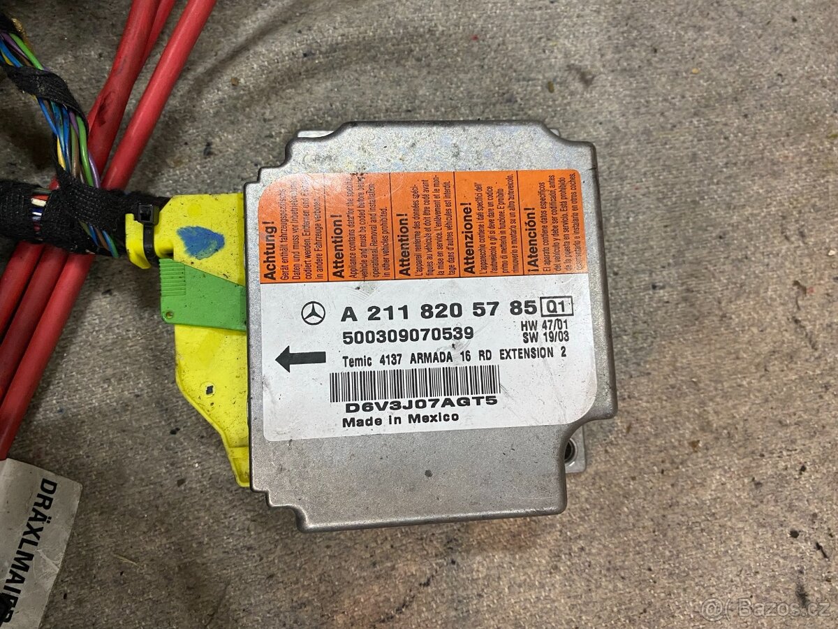 Mercedes w211 jednotka airbagu