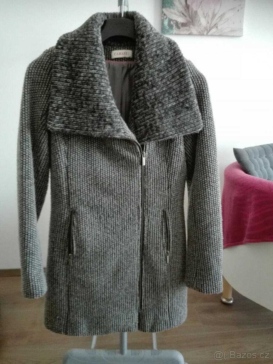 Dámský vlněný kabát 36 Camaieu