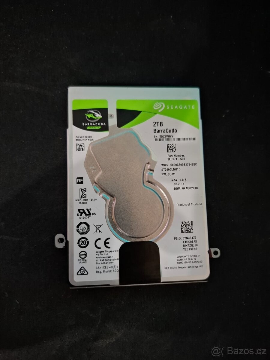 Seagate BarraCuda 2TB, ST2000LM015