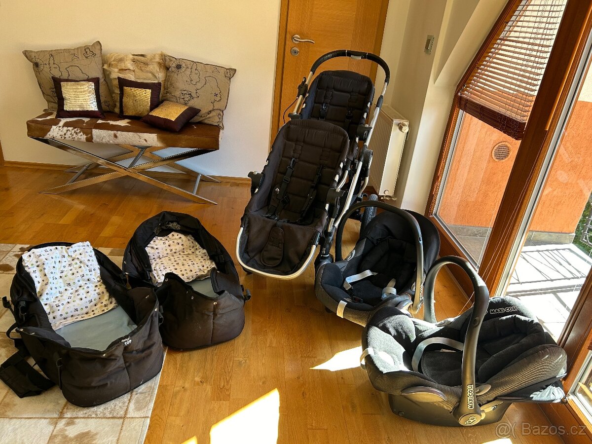 Kočárek pro dvojcata