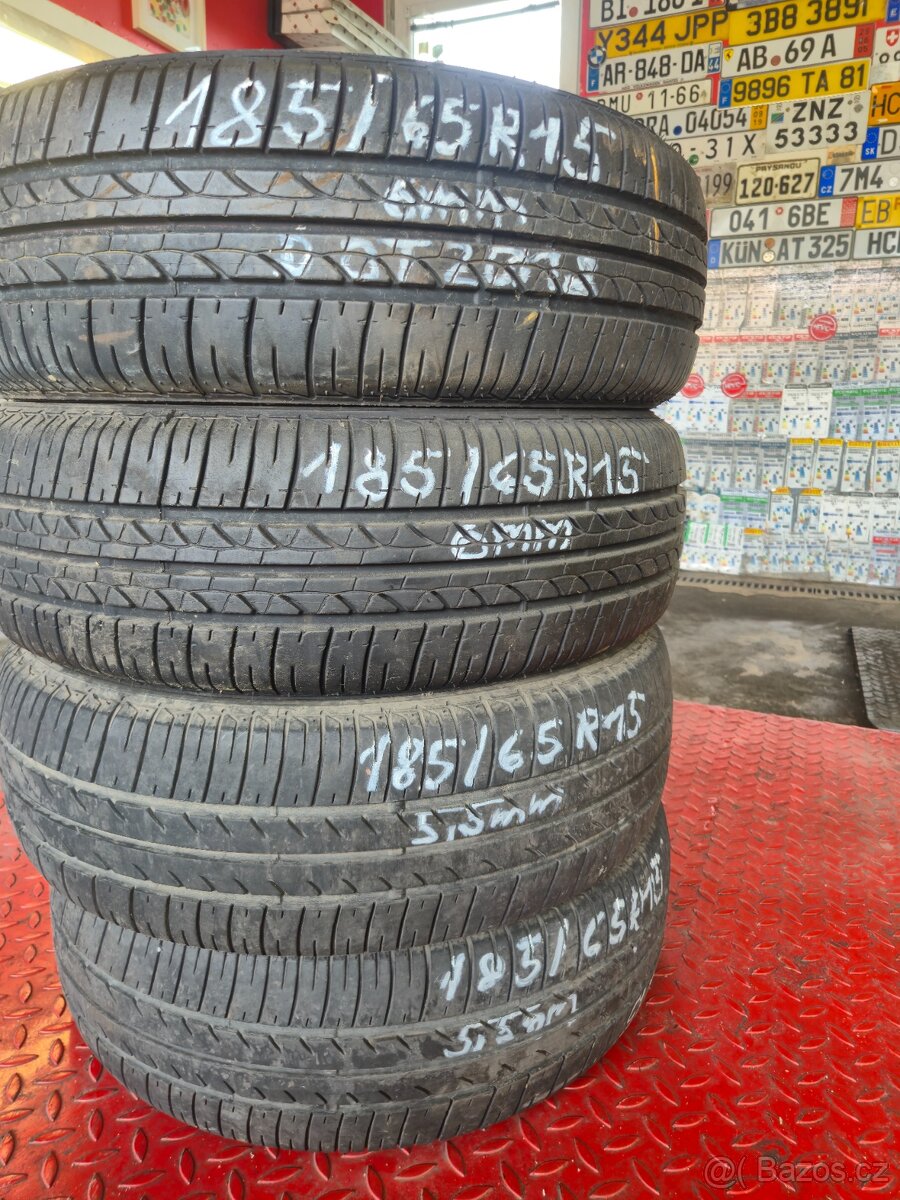 4ks 185/65 R15 Bridgestone ecopia EP 25,2x6mm,2x5mm DOT2018