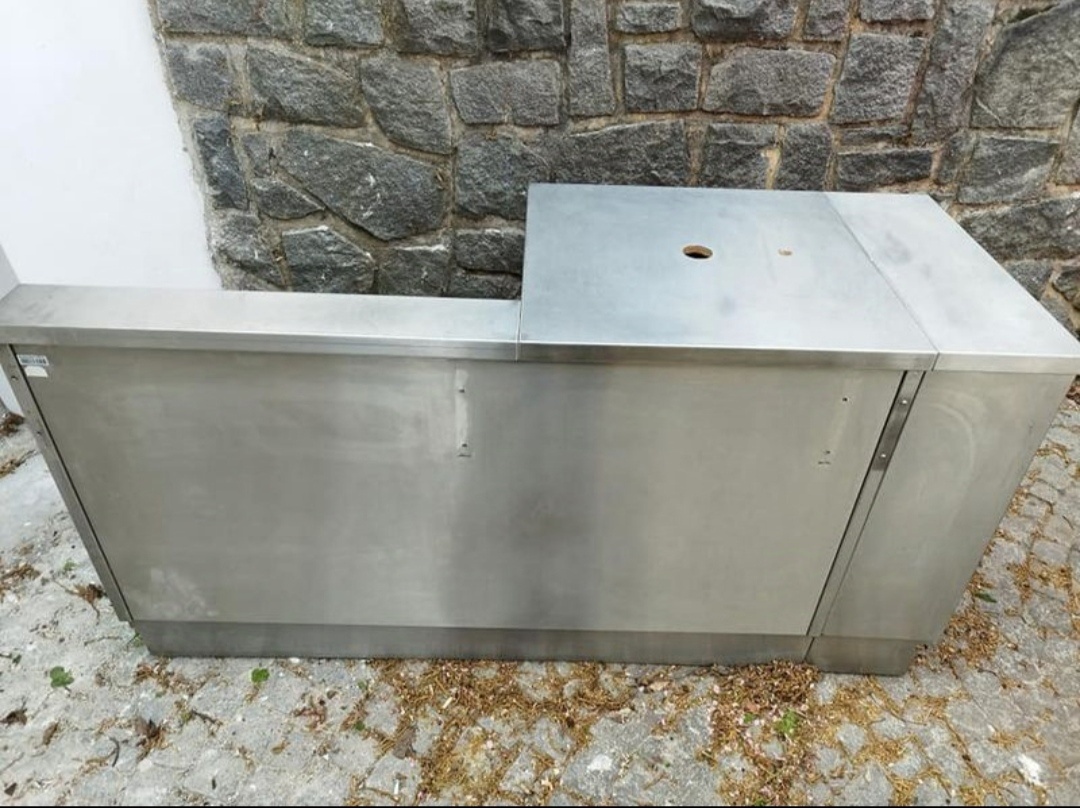 Nerezový pult 186x70