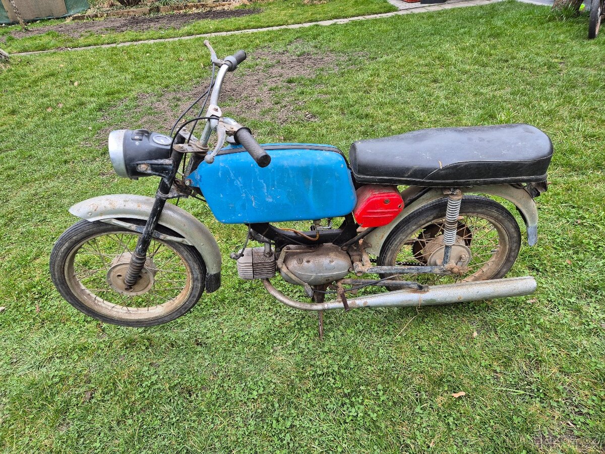 Jawa 23 Mustang bez TP, modrá barva 5.