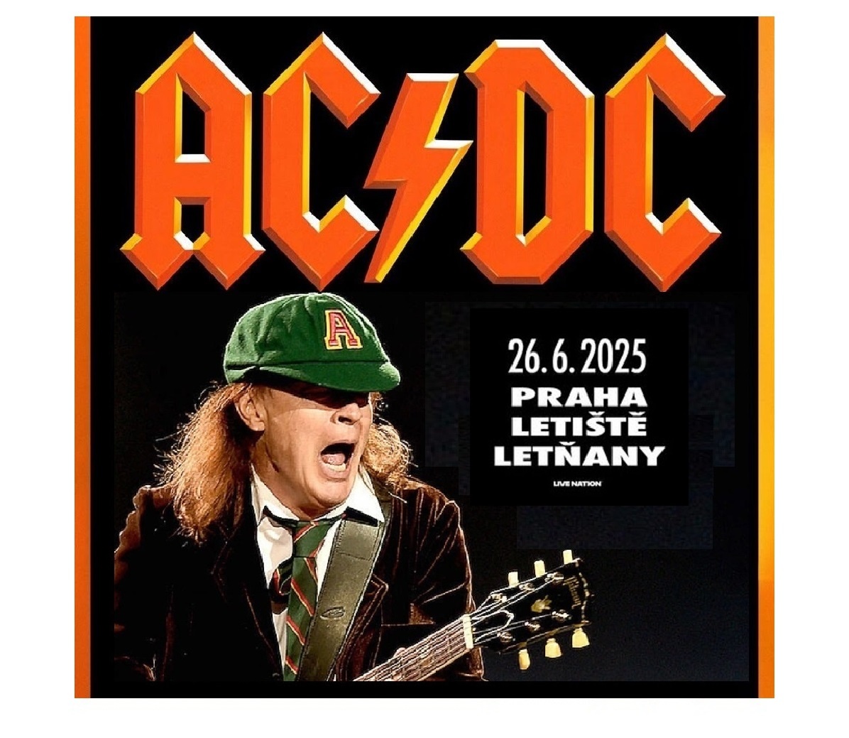 AC/DC - stání u pódia s sezení naproti pódiu