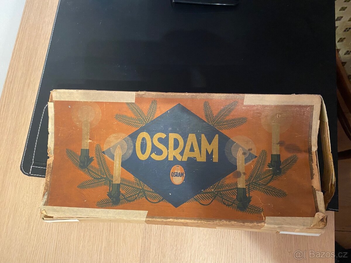 Vánoční svíčky starožitné-Osram