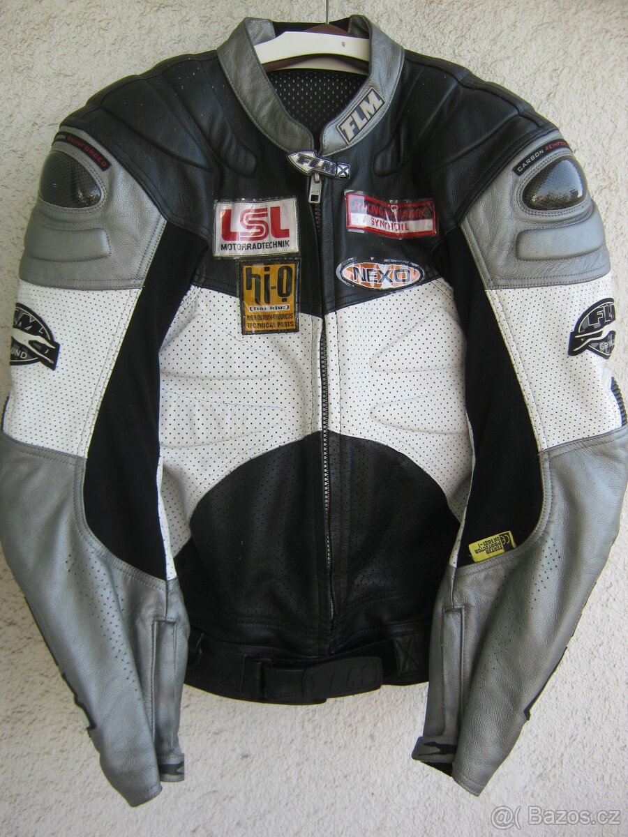 Moto kožená bunda FLM-POLO vel.L