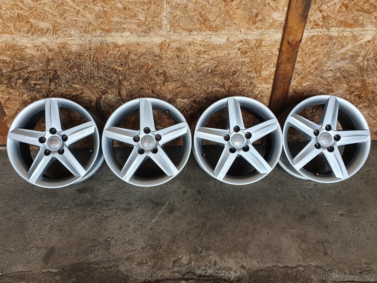 5 x 112 r 16 alu kola disky elektrony liťáky originál Seat