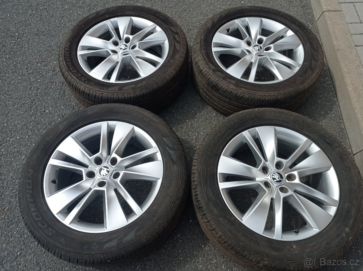 Pěkná letní kola 18" TRITON ORIGINAL SKODA KODIAQ