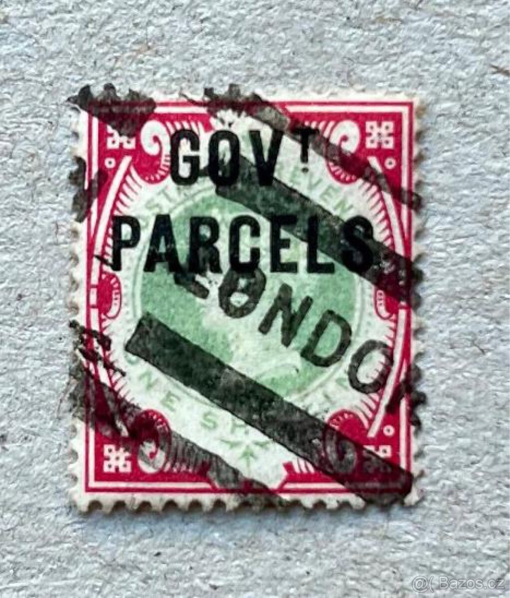 Známka Anglie 1883, Viktorie, SG O72