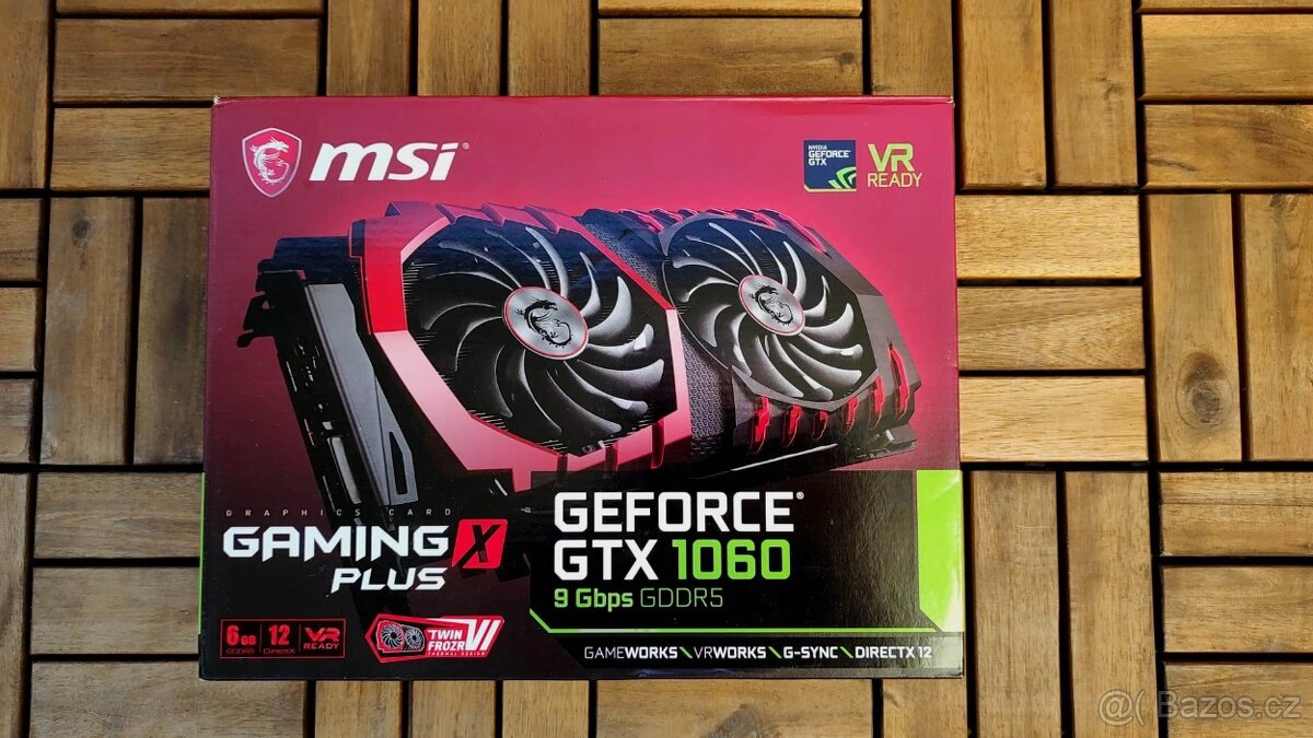 MSI GEFORCE GTX 1060 6GB Gaming X Plus - 9 Gbps