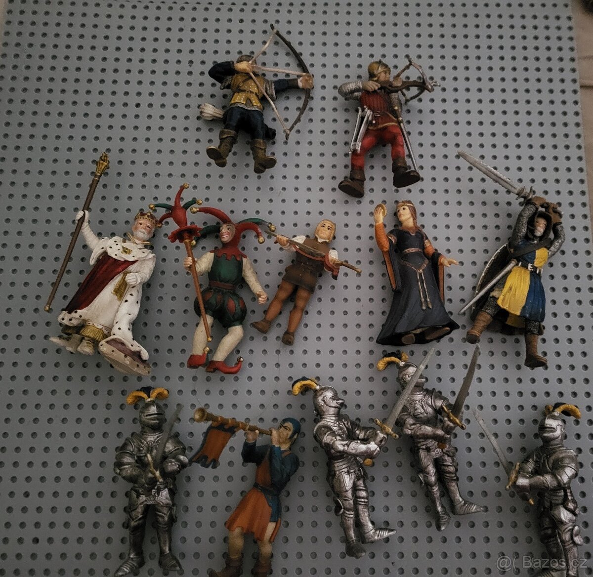 schleich rytíři pěšák a na koni drak katapul atd