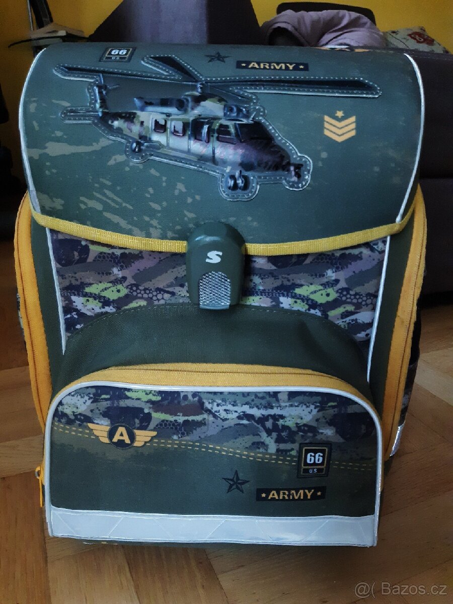 Školní anatomická aktovka Stil ARMY